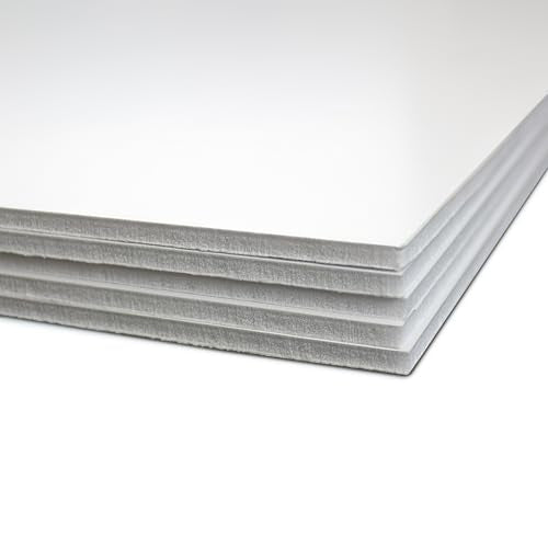 Flipside Products White Foam Board 30” x 40” - Premium Double-Sided with White Foam Core, 3/16" Thick - Photography Mounting, Art Projects, Presentations, Display & Signage – Pack of 5 - color: White, size: 30" x 40"