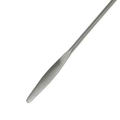 Stainless Steel Lab Laboratory Mini Double-Ended Spatula Semi-Micro Shovel Tapered Arrow End Flat Ends 50 mm X 9 mm