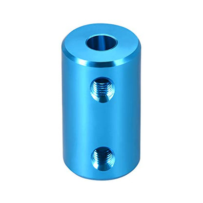 uxcell 5mm to 6mm Bore Rigid Coupling Set Screw L25XD14 Aluminum Alloy,Shaft Coupler Connector,Motor Accessories,Blue - size: 5mm to 6mm