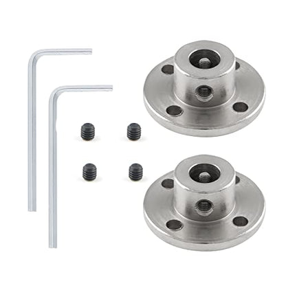 8mm Flange Shaft Coupling, 4 PCS - size: 8mm, style: 4PC