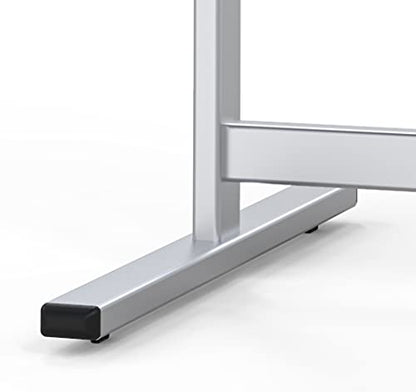 VIZ-PRO Double-Sided Magnetic Stand Whiteboard, 48 X 24 Inches, Aluminium Frame & Stand