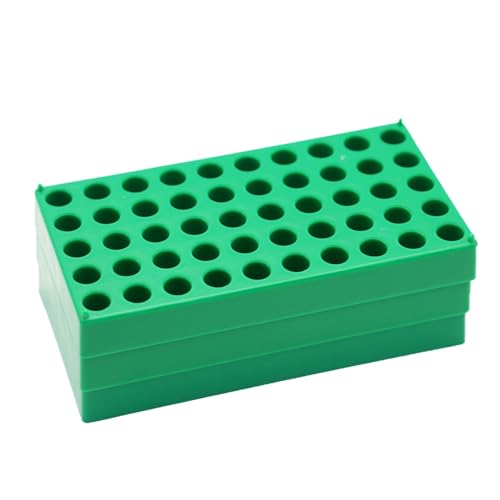 3 Pcs Vial Rack, 50 Holes for 2mL HPLC Sample Bottles, 12mm Diameter - color: Green, size: 12mm