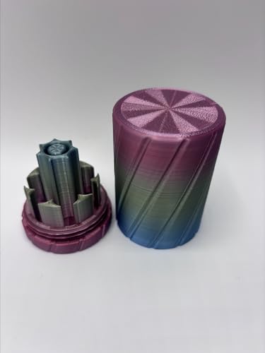 7-Slot Cartridge Storage Station, 3ml Capacity, Multicolor Finish (Rainbow Cosmic) - color: Rainbow Cosmic
