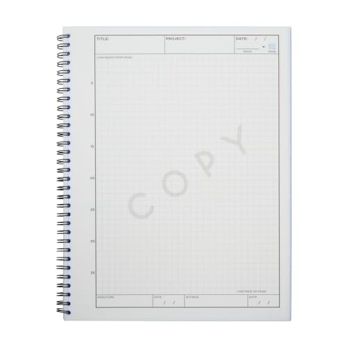 Bright Creations Carbonless Laboratory Notebook with 100 Sheets, Engineering Paper (8.5x11 In, 2 Pack)
