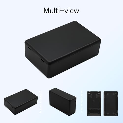 Project Box 8 Pieces Electrical Box Small Junction Box ABS Plastic Enclosure Power Electronic Case Black 2.76" x 1.65" x 0.91"(70 x 42 x 23mm) - color: Black, size: 2.76" x 1.65" x 0.91"
