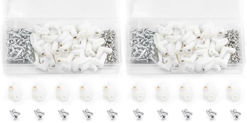 lkelyonewy 50 PCS Circuit Board Plastic Standoffs Mounting Hardware,Motherboard Standoffs Foot Offs and Screws (Pack of 2) - size: 20mm (Pack of 2)