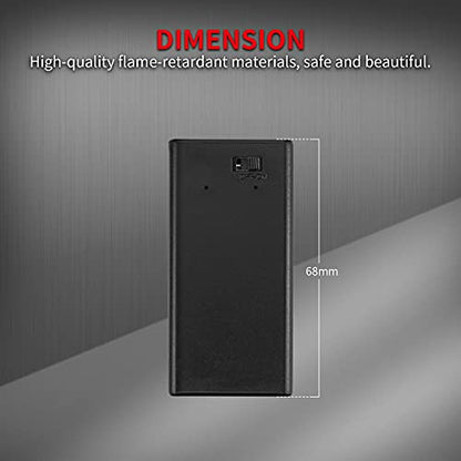 DAIERTEK 9V Battery Holder, 9 Volt Battery Holder with ON/Off Switch Cover Lead Wires 9V Battery Box 9 Volt Battery Case Connector -3Pack