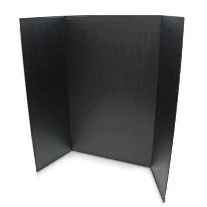 Flipside Products 36” x 48” Project Boards for Presentations, Science Fair, School Projects, Event Displays and Trifold Picture Board, Proudly Made in USA - Black - 4 Pack - color: Black, size: 4 Pack