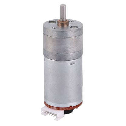DIY Encoder Gear Motor with Mounting Bracket 65mm Wheel Kit, JGA25-371 Metal Gears DC12V for Smart Car Robot Printer Machinery Equipment (Speed 40) - size: Speed 40