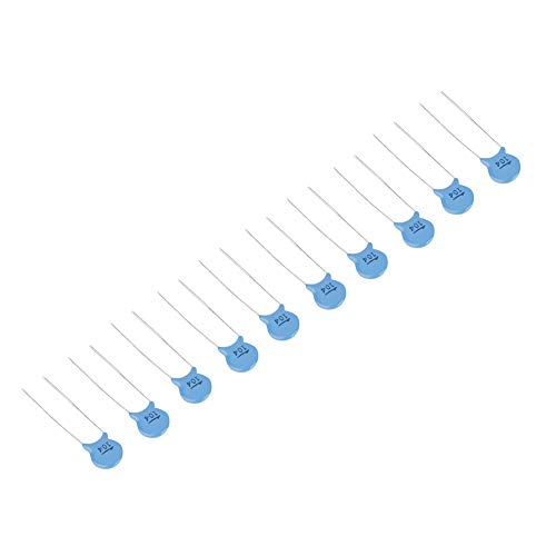 Ceramic Capacitor Set, 0.1uF 100nF 1000V High Voltage Disc Chip, 50 Pieces, Blue