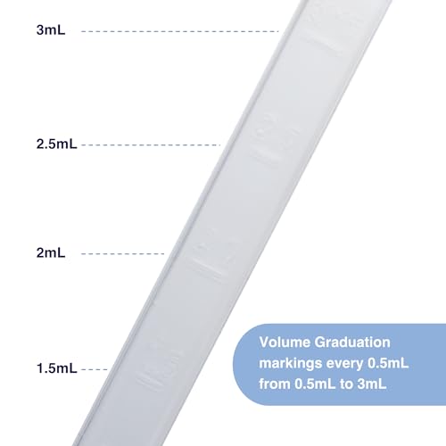 Transfer Pipettes 3ml to 7ml Clear with Graduation Droppers, Plastic Droppers for Liquid or Essential Oils [Pack of 500] - size: 7mL - 500pcs