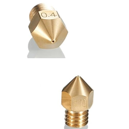 16Pcs Ender 3 Nozzles 0.4mm, MK8 Extruder Nozzles 0.4mm Compatible for Creality Ender 3 v2/Ender 3 Pro/Ender 3 Max/Ender 5 Pro/Ender 3 S1/Ender 3 Neo/CR-10 Series 3D Printer Brass Nozzles, - style: 16Pcs MK8 Nozzle 0.4mm