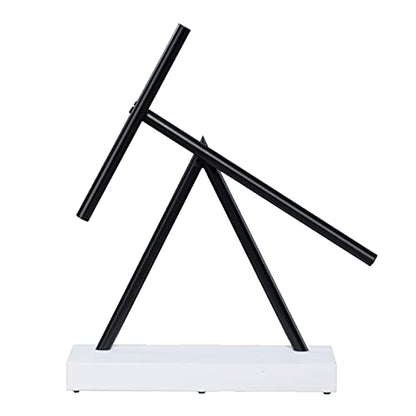 Kinetic Energy Sculpture - Desktop Toy Version (White/Black)