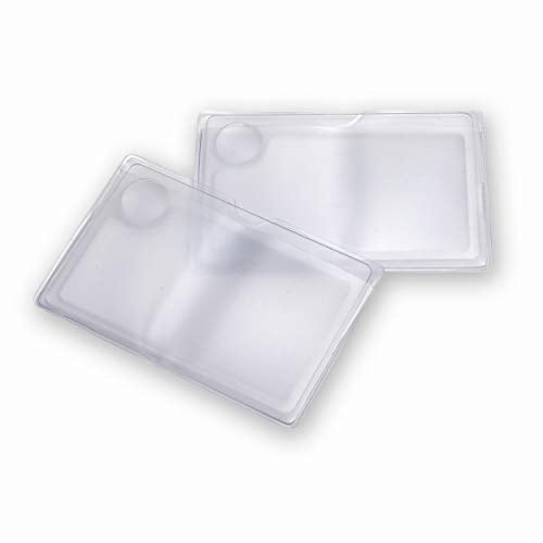Carson 2.5x Power Credit Card Size Magnifiers (WM-01) with 6x Spot Lens, Twin Pack