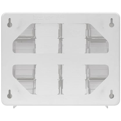 Akro-Mils 16-Drawer Plastic Storage Cabinet, 10.5"W x 6.5"D x 8.5"H, White - color: White, size: 16 Drawer, style: 1 Pack