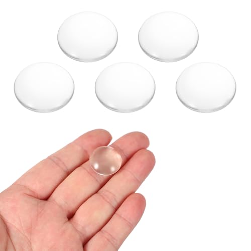 PATIKIL 5 Pack Convex Lens, 20mm OD 35mm Focal Length Optical Lenses - size: 20mm OD x 5mm H x 35mm Focal L