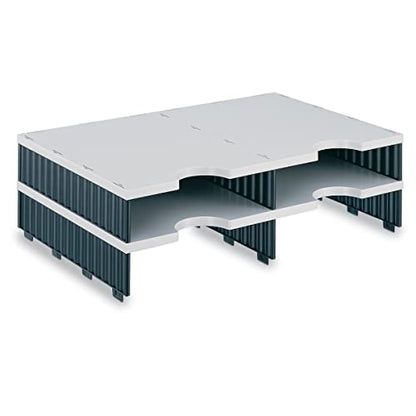 Ultimate Office TierDrop Desktop Organizer 4 Compartment ADD-ON for 2-Wide - size: 4-Compartment Add-On