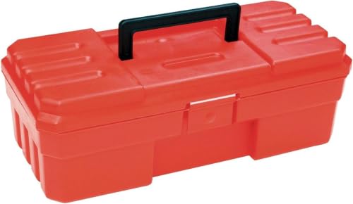 Akro-Mils 12" ProBox Plastic Toolbox for Tools, Hobby or Craft Storage Toolbox, Model 09912, (12-In x 5-1/2-Inch x 4-Inch), Red (Pack of 12) - size: 12 Pack