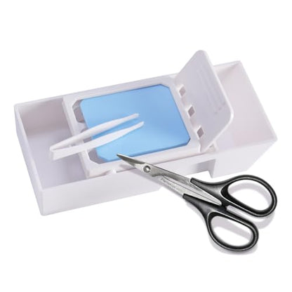 Model Decal Tool with Curved plastic Scissors, Tweezers and Sponge PadComprehensive Water Sticker Kit for tools, Aircraftand Tank Hobbyist Models