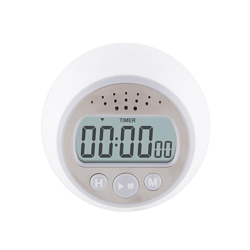 Taylor Digital Timer Counts Up and Down for School, Learning, Projects, and Kitchen Tasks, Super Loud Digital Timer, Gray