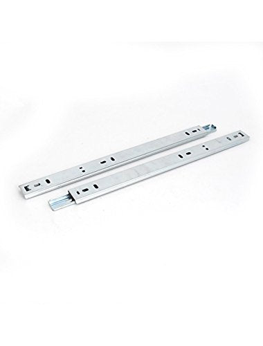 uxcell 13.3-Inch Drawer Slides, Full Extension Ball Bearing Slide Track Rail 25mm Wide 55lb Capacity 1 Pair