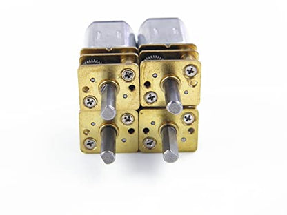 CHANCS Variable Speed Motor N20 DC 6V 70RPM Shaft Length 10mm Gearbox Micro Electric Motor with Torque Geared for Electronic Toys Mechanical Arms - size: 70RPM, style: 1PC