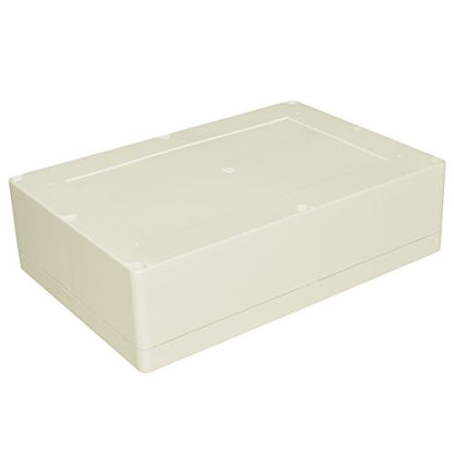 LeMotech Waterproof Dustproof IP65 ABS Plastic Junction Box Universal Electric Project Enclosure Pale Gray 15 x 10.2 x 4.13 inch (380 x 260 x 105 mm) - size: 15"x10.2"x4.13"