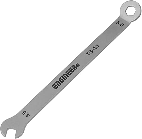 ENGINEER 8-in-1 Mini Combination Spanner Set. Made in Japan. 1.5mm Thin Shank & Head for Work in Confined Spaces. TS-04