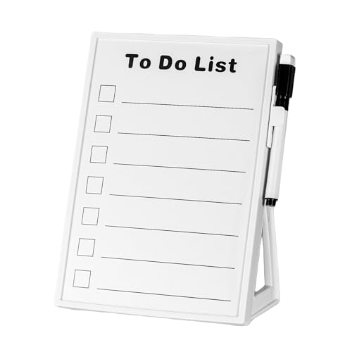 Desktop Dry Erase Board, Small Whiteboard with Stand - size: 6"W x 8.3"H, style: To Do List