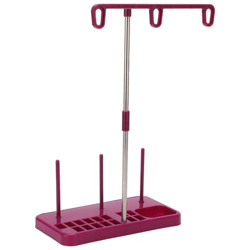 Chiffonade 3 Spools Holder Thread Stand, Aluminum Tube Plastic Detachable Sewing Machine Thread Holder Household Sewing Machine Accessories