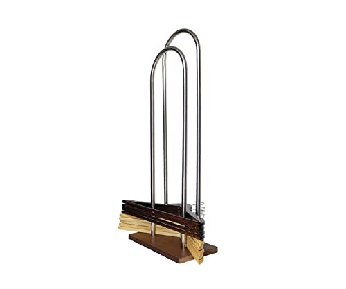 Hanger Stacker & Organizer Stand, Hanger Storage Rack - 28.4”H - color: Stainless Steel, size: Medium(28.4”H)