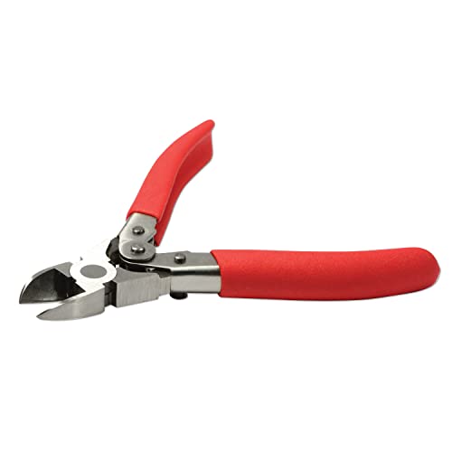 The Beadsmith Heavy Duty Cutter – 6.5 inches (165mm) – Hardened Steel Blades – Red Comfort Grip Handle with Safety Lock – Tool for Jewelry Making, Electronics and Micro Mechanics - size: 6.5 inches