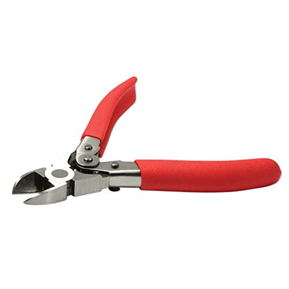 The Beadsmith Heavy Duty Cutter – 6.5 inches (165mm) – Hardened Steel Blades – Red Comfort Grip Handle with Safety Lock – Tool for Jewelry Making, Electronics and Micro Mechanics - size: 6.5 inches