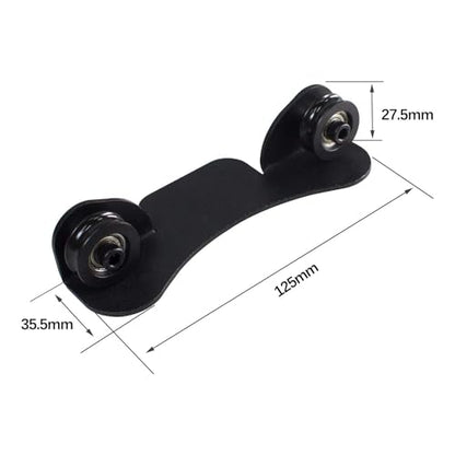 3D Printer Filament Spool Holder, Sheet Metal Stand Rack Bearing Adjustable - size: Black Metal
