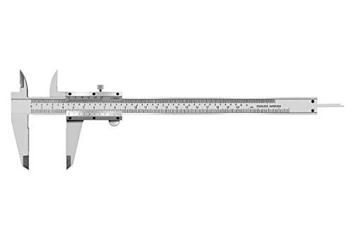8 Inch / 20 cm Micrometer Vernier Caliper, Stainless Steel Precision Measuring Tool (Inch/Metric), Depth/Inside/Outside/Step Measurement, Accuracy 0.001" / 0.02mm