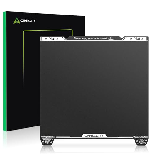 Creality K1 Max Epoxy Resin Build Plate, 315×310mm K2 Pro Spring Steel Bed Plate, Wear Resistance Flexible Print Platform for Creality Ender 3 V3 Plus 3D Printer, Excellent Adhesion, High Flatness - color: Epoxy Resin Matte Black-2, size: K1 Max/Ender 3 V