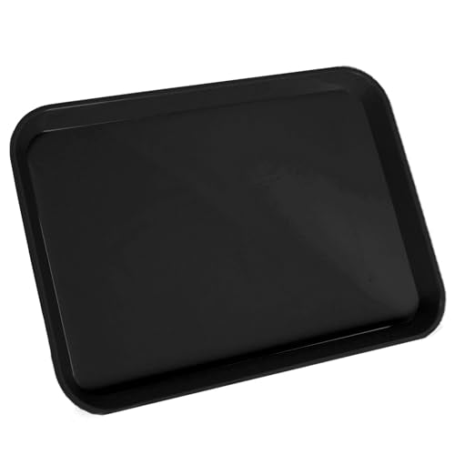 LA MIERE 1Pcs Autoclavable Dental Procedure Tray Lockable Set up Flat Trays Size B (Ritter),Plastic Instrument B-Lok Flat Trays, 13.25 x 9.75X 0.875 Inches (1, Black) - color: Black, size: 1