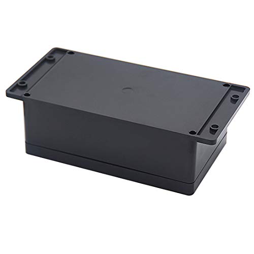 Zulkit Junction Box ABS Plastic Dustproof Waterproof IP65 Universal Electrical Boxes Project Enclosure with Fixed Ear Black 7.87 x 4.72 x 2.95 Inch (200 x 120 x 75 mm)(Pack of 2) - size: 7.87" x 4.72" x 2.95"(Pack of 2)