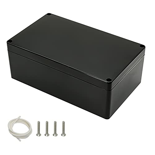 Project Box IP65 Waterproof Dustproof Junction Box ABS Plastic Enclosure Box for Electronics Black Outdoor Project 7.87"x 4.72"x 2.95"(200x120x75mm) - color: Black, size: 7.87" x 4.72" x 2.95"