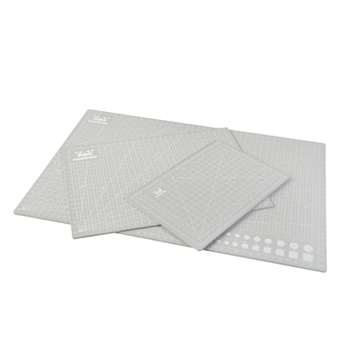 MANUFORE Cutting Mat A3, A4, A5 Set Centimeter and Inch Scale Self Healing