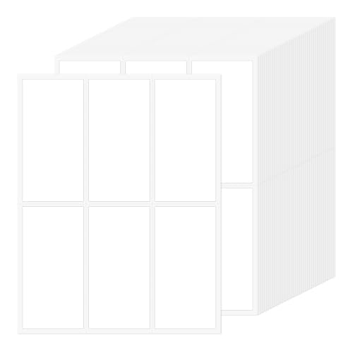 LLIKED 150 Pcs 2"x4" Blank Removable Labels for Storage Bins No Residue - size: 2"x4"