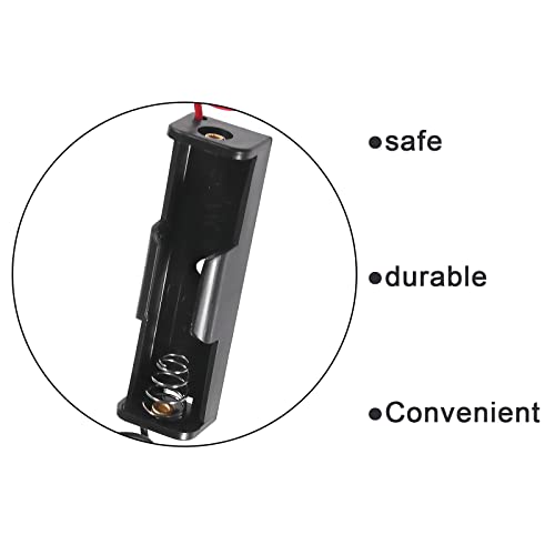 (Pack of 8 Single AA Battery Holder, 1 X 1.5V AA Battery Holder, AA Battery Holder with Leads Wires (8PCS 1AA) - size: 8PCS 1AA