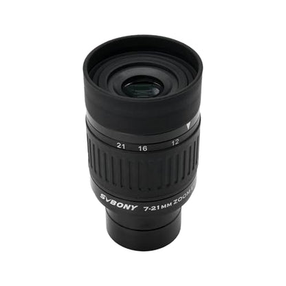 SVBONY SV135 1.25” Telescope Eyepiece, 7-21mm Zoom Eyepiece, 36-52° FOV - size: 36-52°