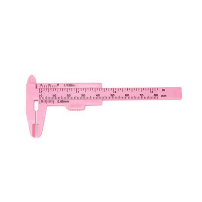 10PCS Mini Plastic Vernier Caliper Double Scale Sliding Gauge