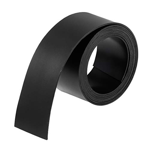uxcell Dry Erase Magnetic Strip 1 Inch x 3.3 Feet Magnetical Sheet Labels Stickers Writable Black for Whiteboards Refrigerator and Crafts - color: Black