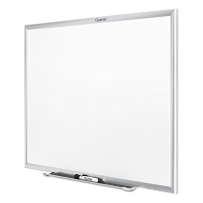 Quartet Dry Erase White Board 48"W x 36"H Non-Magnetic Whiteboard, Total Erase, Silver Aluminum Frame (S534) - color: Silver, size: 48"W x 36"H