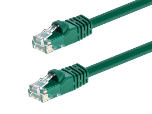 Monoprice 1FT 24AWG Cat5e 350MHz UTP Ethernet Bare Copper Network Cable - Green - color: Green, size: 1 Feet