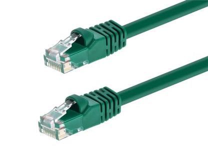 Monoprice 14FT 24AWG Cat5e 350MHz UTP Ethernet Bare Copper Network Cable - Green - color: Green, size: 14 Feet
