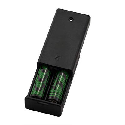 6 Pieces 2 Slots x 1.5V AA Battery Case Holder Battery Spring Clip Storage Box Wire Leads with On/Off Switch - size: 6 x 2 Slots AA with Switch