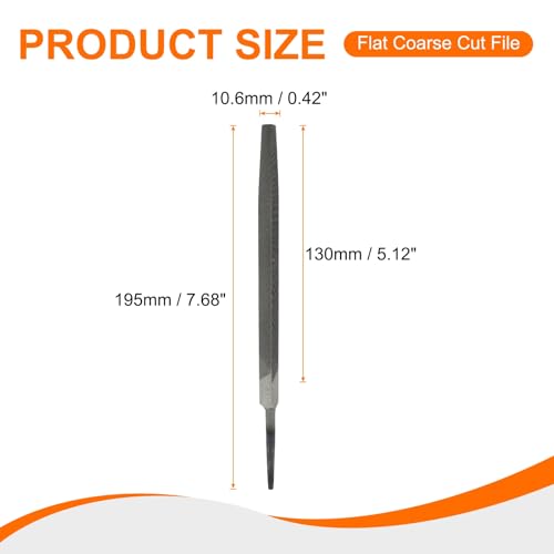 HARFINGTON 2pcs Triangle Thin Teeth Cut File 6" Double Cut Teeth High Carbon Steel Hand Rasp File Without Handle for Metal Wood Deburring Removing - size: 6", style: Thin